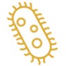 An icon of bacteria.